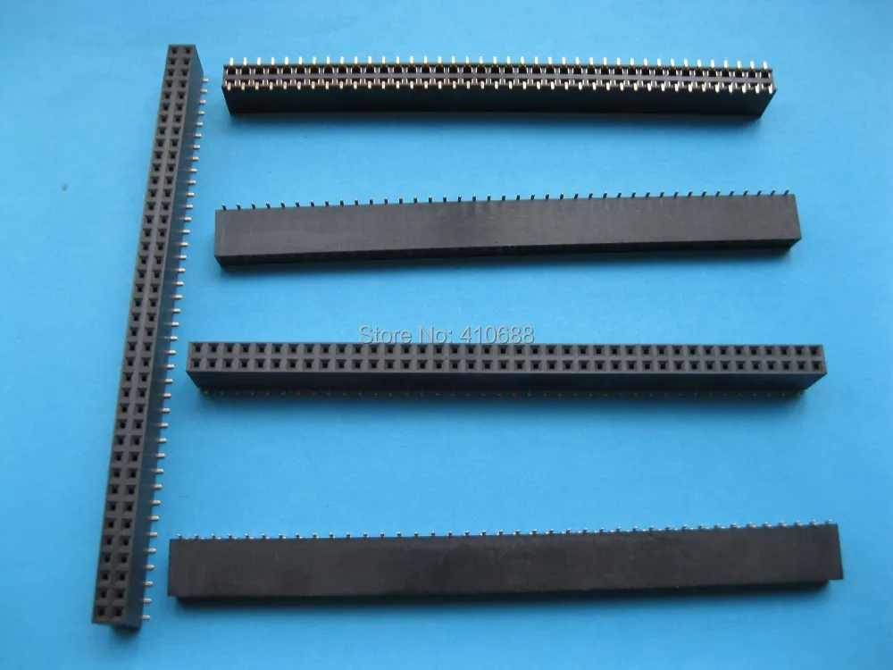 15 шт. позолоченный SMT SMD 2 54 мм 2x40 80pin хрупкий гнездовой разъем двухрядная