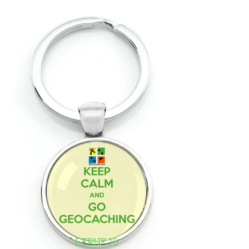 Наружная игра Geocaching символ брелок для ключей Бесплатные действия держать