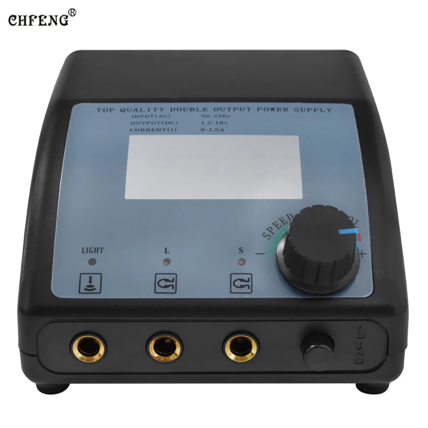 

Free shippin 2017 High quality LCD Display blacktattoo machine supplie for Permanent Makeup Tattoo kit for alimentation tatouage