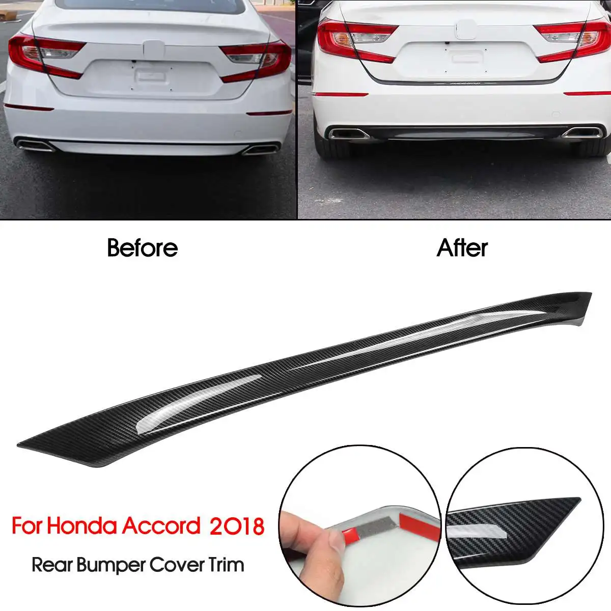 Цветная накладка на задний бампер из углеродного волокна ABS для Honda Accord