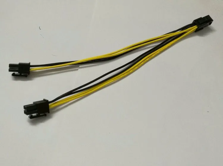 Высокое качество 4Pin CPU до 2 * 4pin сплиттер 18AWG Удлинительный кабель питания 20 см|cable