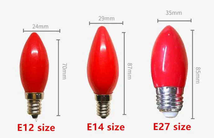 6 шт./лот E12 E14 E27 доступны специальные лампы в форме свечи лампочки Красный Фортуна лампа ароматные свечи храм пожертвовать лампа в форме лотоса