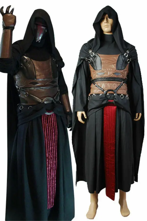 

Star Wars Sith Dark Lord Darth Revan Costume Jedi Master Obi-Wan Kenobi Ben Tunic Cosplay Costume Uniform Cape Robe