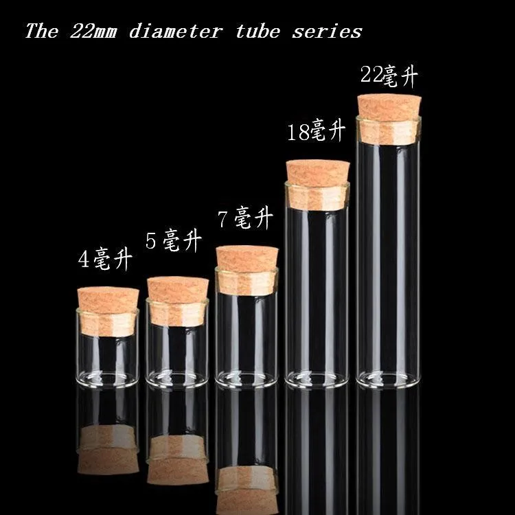 10 шт./лот 22x90 мм 22 мл пустая трубка, стеклянные бутылочки с пробкой DIY прозрачные стеклянные банки контейнеры флаконы бутылки желаний