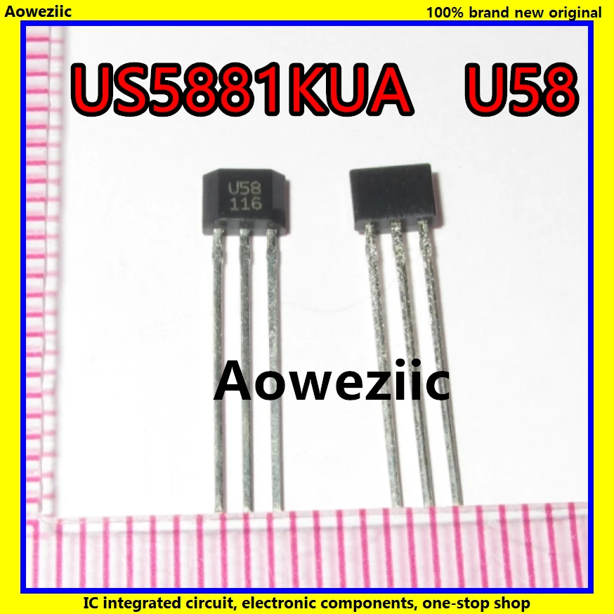10 шт./лот US5881KUA US5881 U58 TO-92S однополюсный переключатель на датчике Холла новый