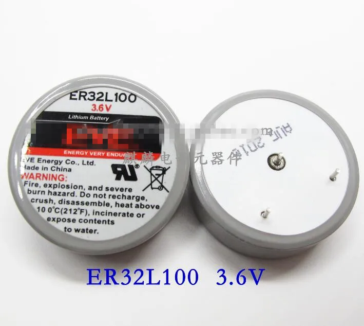

1PCS ER32L100 32L100 3.6V 1700MAH Lithium thionyl chloride button control in lithium batteries DIP3