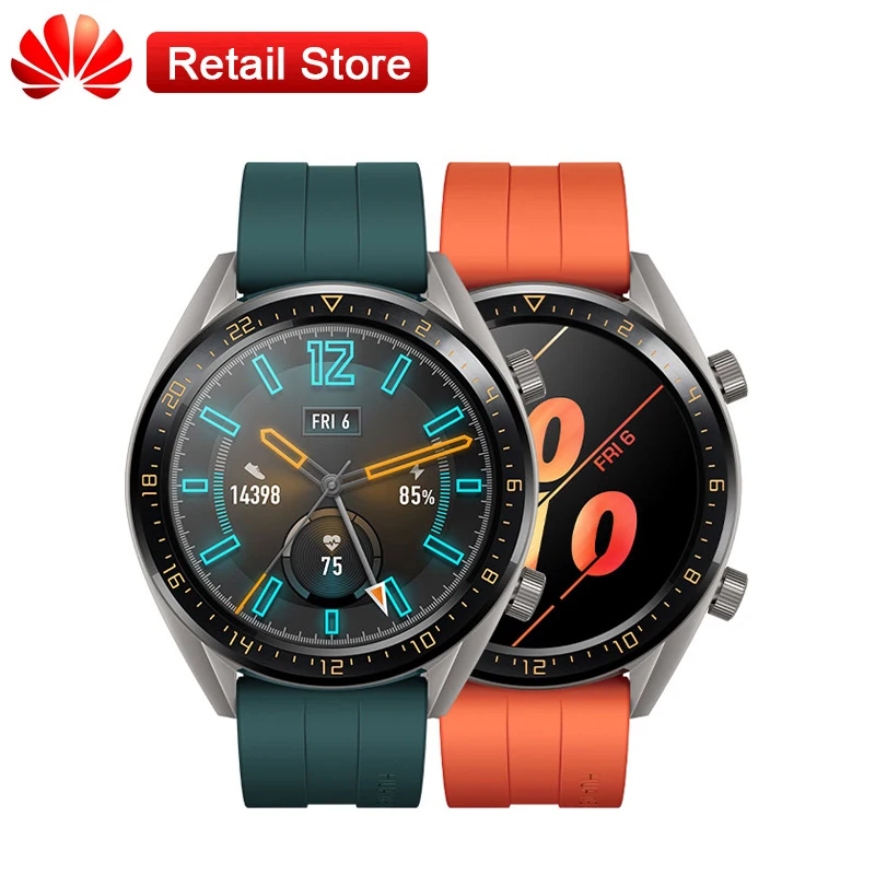 

Huawei Watch GT Real-time Heartrate Monitoring AMOLED Touchscreen 5ATM Professional Waterproof BLuetooth 4.2 Sport Smart Watch