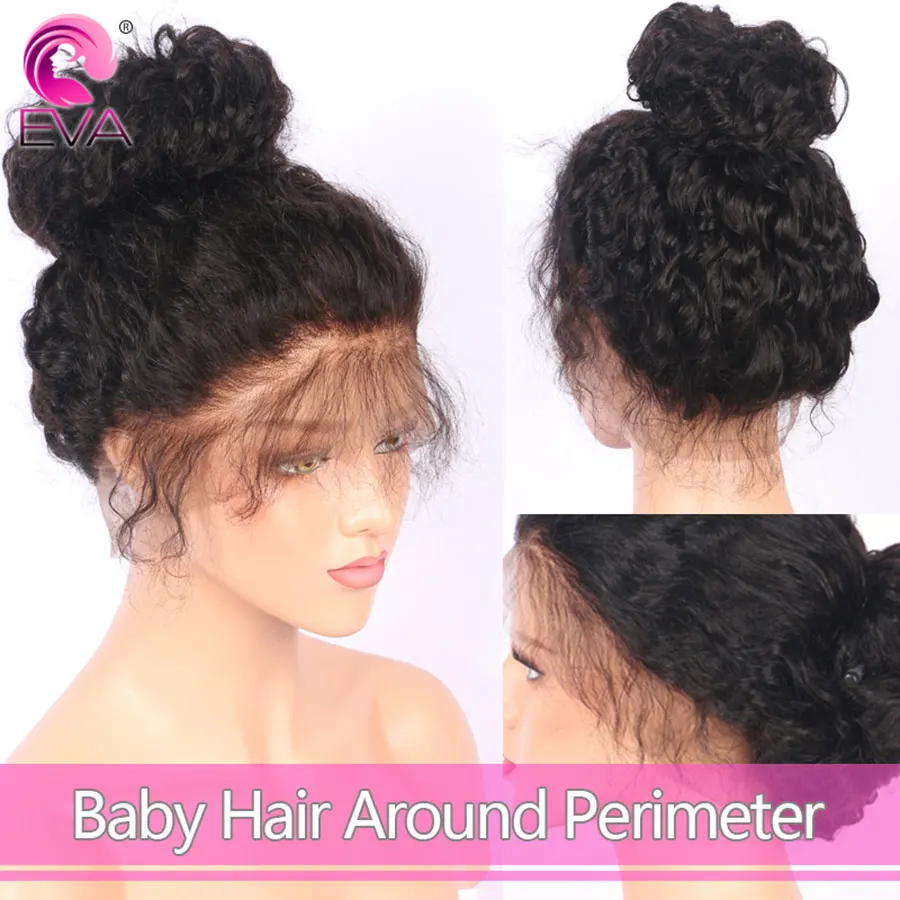 150% плотность вьющиеся волосы на фронте шнурка человеческие волосы парики с волосами младенца предварительно выщипанные волосы 13x6 бразильские волосы Remy кружева передние парики для женщин