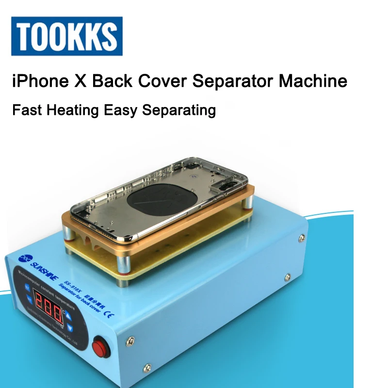 Newest Mobile Phone Back Cover Separator Machine For iPhone X  Crack Back Cover Remove Repair Machine LCD  Splitter