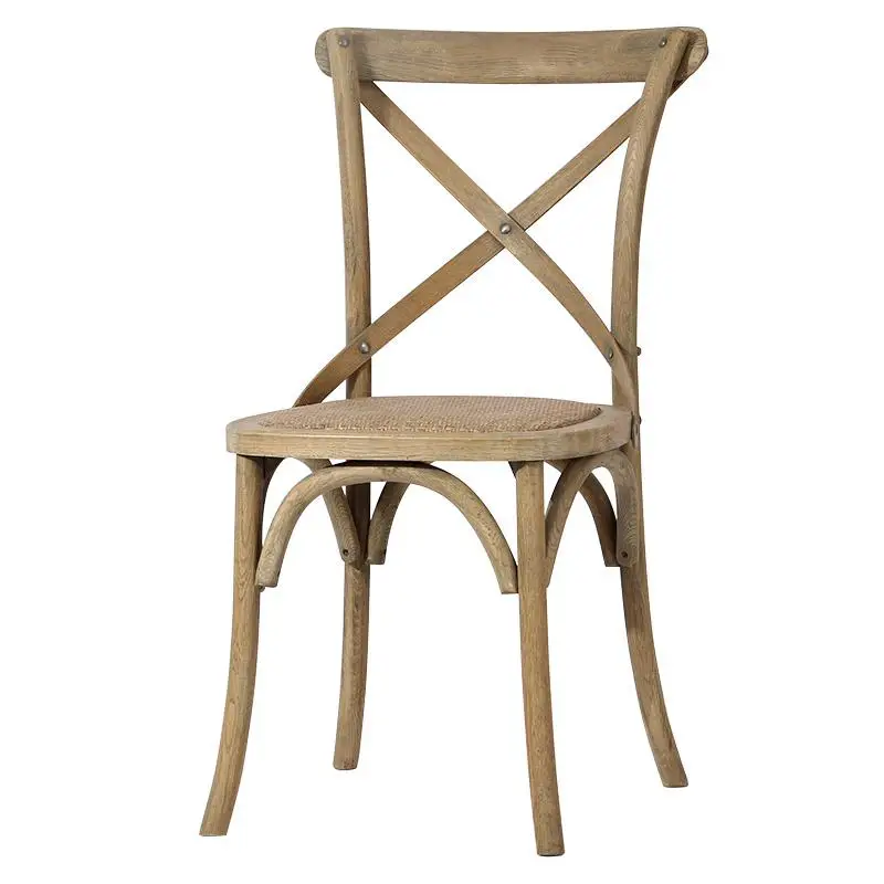 В американском стиле из цельной древесины стул домашний задний Ретро обеденный стул простое сиденье отель стул для ресторана отеля 2 от продажи