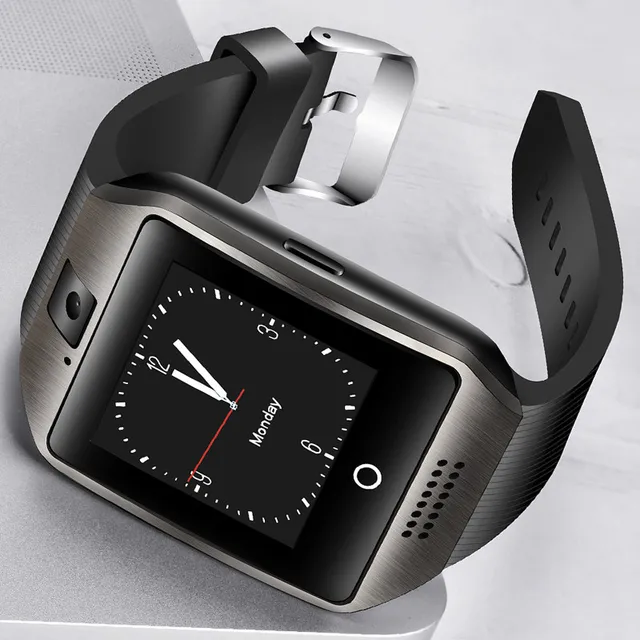 BANGWEI 2018 New Bluetooth Smart Men Watch Sport Pedometer with SIM Camera LED Touch Screen Smartwatch For Android Smartphone