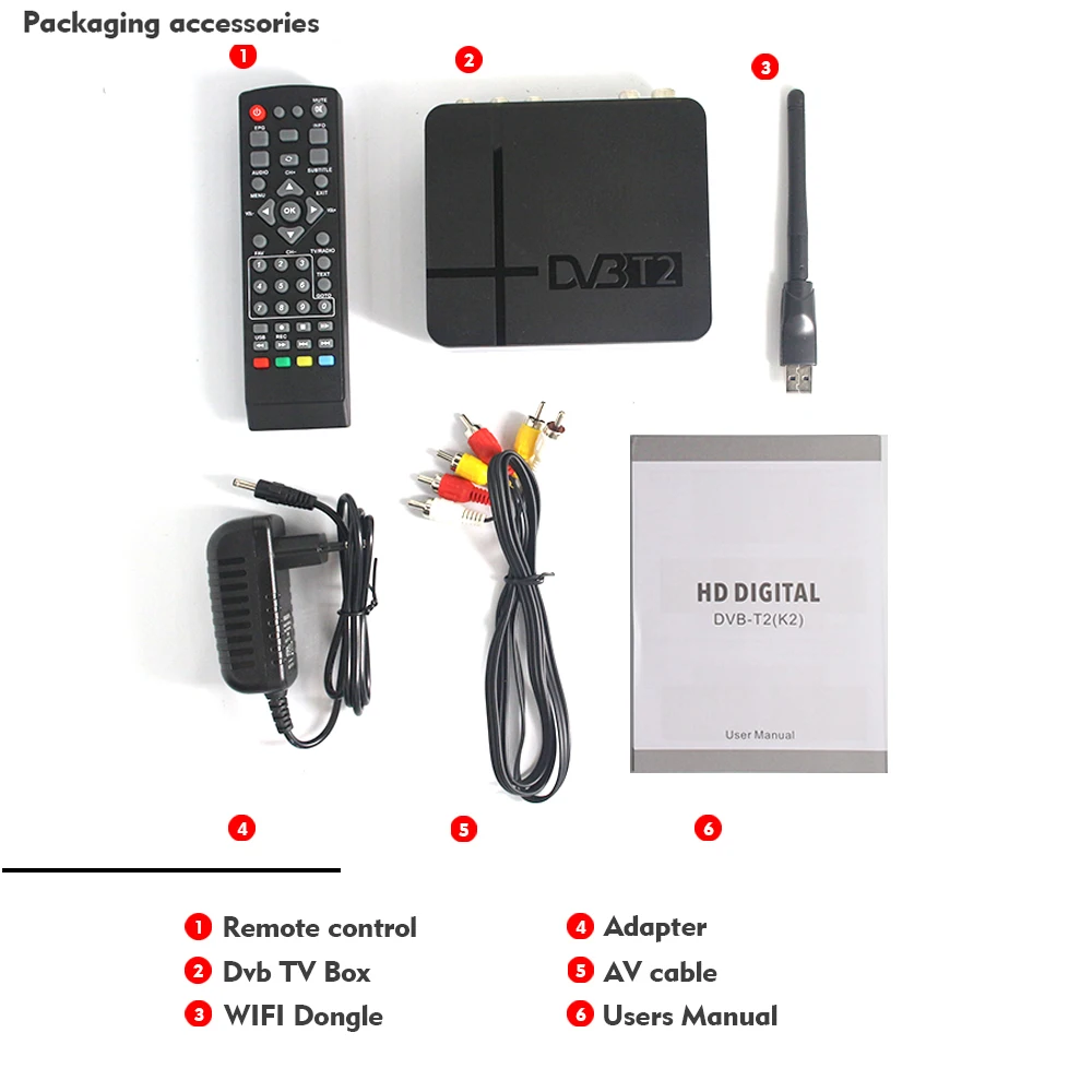 Vmade DVB-T2 HD Digital Terrestrial Receiver H.264 MPEG4 TV Tuner Support Youtube PVR 3D Interface + WIFI Stardard Set-Top Box