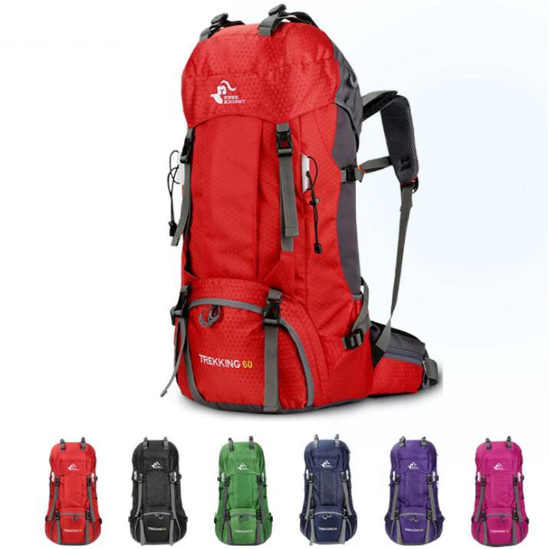 

2019 Hot Sell Hiking Backpacks Nylon Hiking Backpacks With Rain Cover Professional Mountain Backpacks