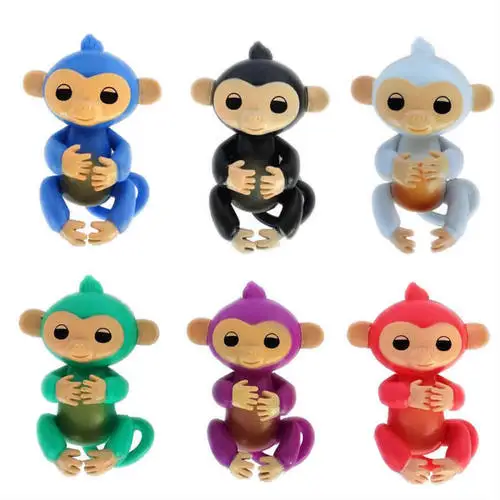 

Funny Finger monkey pack Finger baby Monkey Rose Interactive Baby Pet Intelligent Toy Tip Monkey Smart Electronic Pet finger