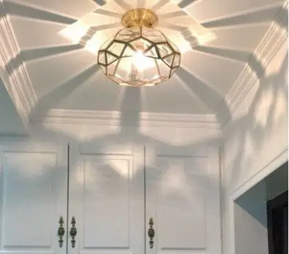 

All-copper American ceiling simple modern home entrance porch balcony light corridor hallway aisle lights