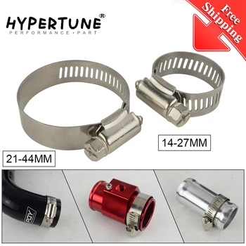 

14-27MM/21-44MM Unversal Exhaust Turbo Adjustable Hose Clamp 201 Stainless Steel Turbo Exhaust Intercooler Silicone Coupler