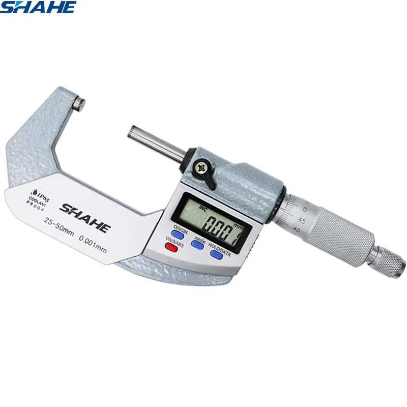 High quality 25 50mm 0.001 mm digital micrometer IP65 Waterproof