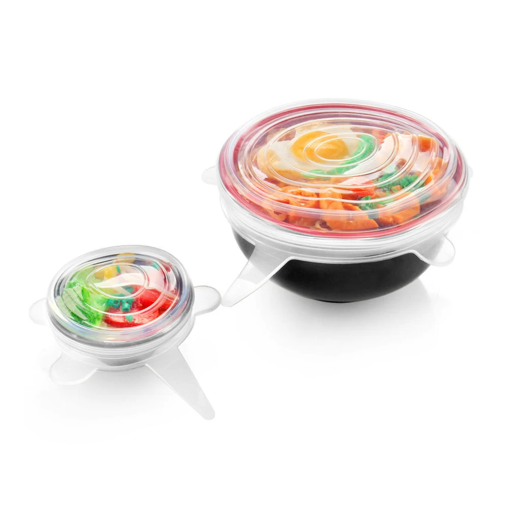 silicon stretch lids universal lid Silicone food wrap bowl pot lid silicone cover pan cooking