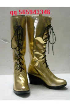 

Vocaloid Luka Golden cosplay boots shoes S008