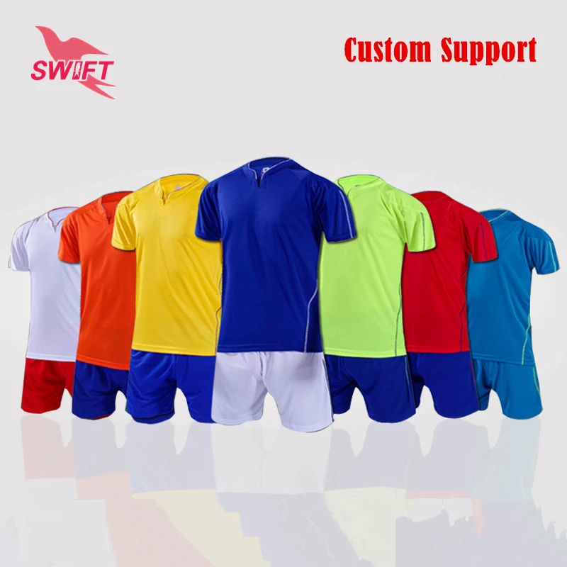 New 2016 2017 Breathable Adult Soccer Set Customize Football Kit Euro