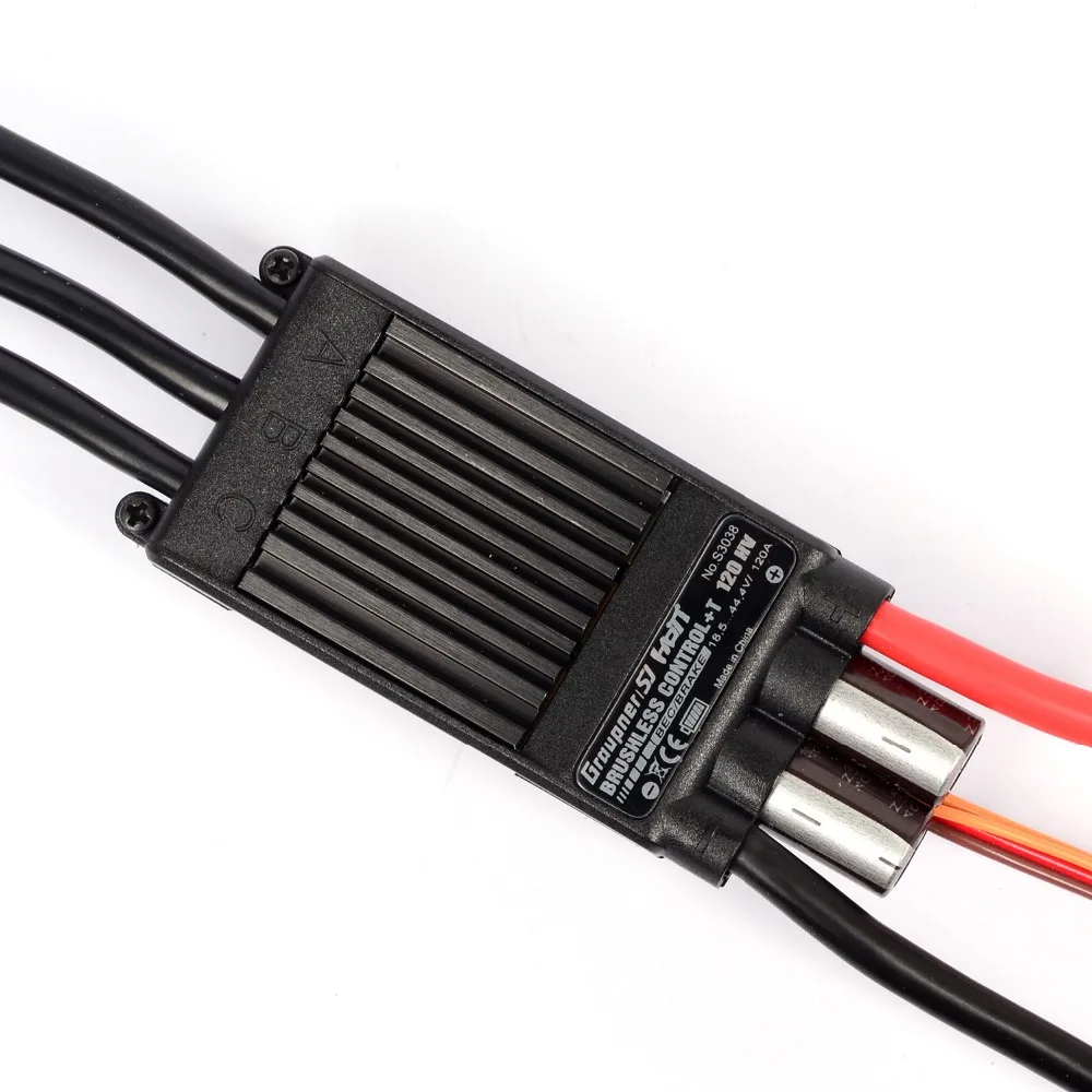

Graupner Brushless Control + T 120A HV ESC - BEC Telemetry