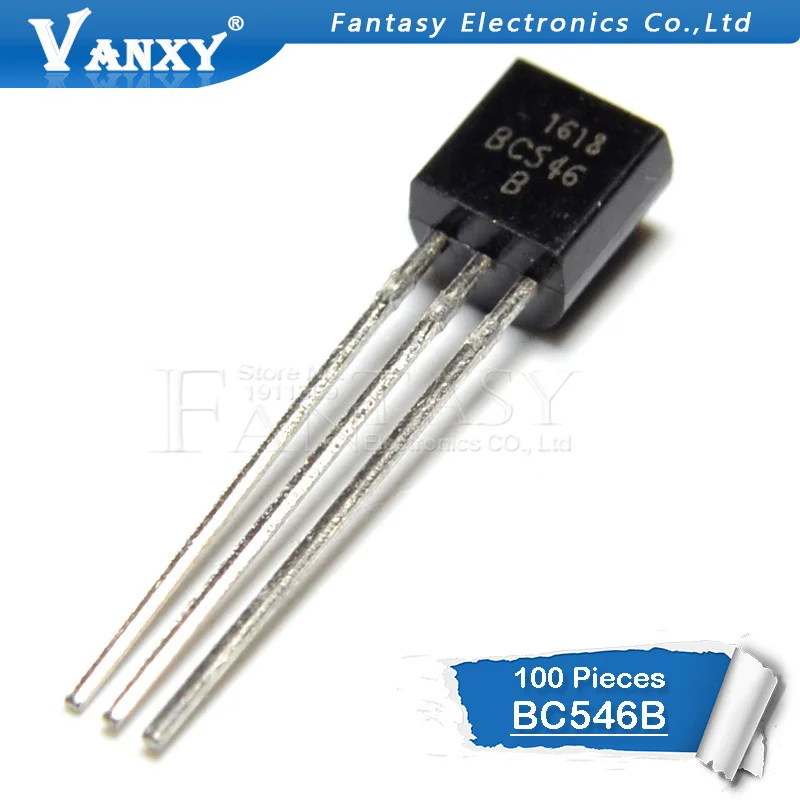 

100PCS BC546 TO-92 BC546B TO92 546B new triode transistor