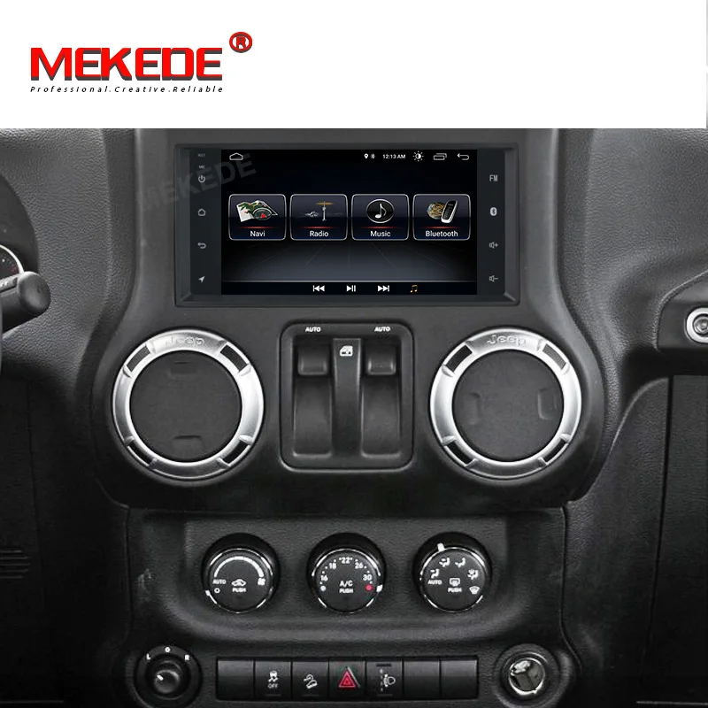 Best MEKEDE Android8.1 Car multimedia DVD player for Jeep Cherokee 2009 2008 2010 Wrangler car stereo for Dodge radio for Chrysler 3