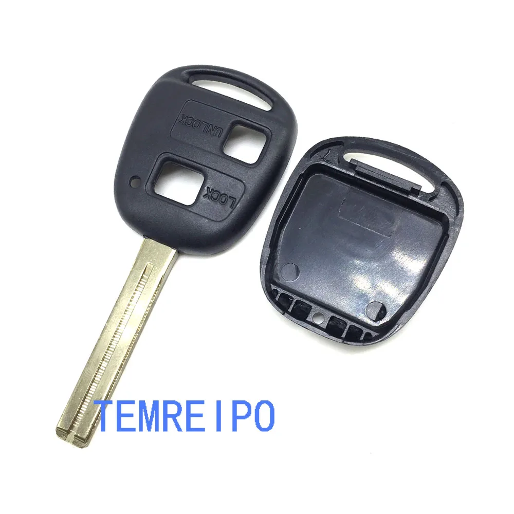 

20pcs/lot 2 Button car keys for le-xus remote key shell blank key TOY 48 blade le-xus fob