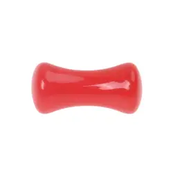 Пара жесткое Седло уха Вилки/туннель датчики Earlet ушко пирсинг Размеры/Толщина: 6 gauge (4 мм) Цвет: красный