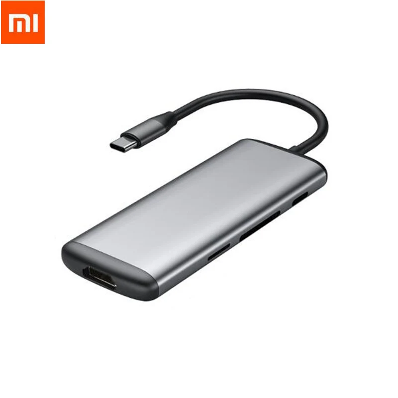 Xiaomi hagибис 6 в 1 тип-c к HDMI USB 3,0 устройство для чтения карт SD TF PD зарядный адаптер концентратор для iPhone мобильного телефона