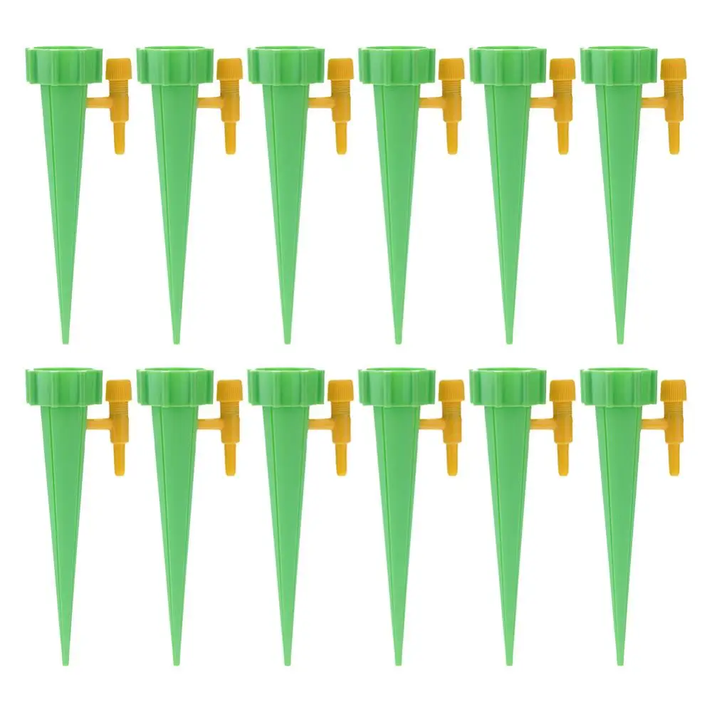 12pcs green 1/6/12 шт автоматического капельного полива и орошения инструмент Наборы Крытый Системы комнатного растения шипы для садоводства в горшке энергосберегающие лампы - Цвет: 12pcs green