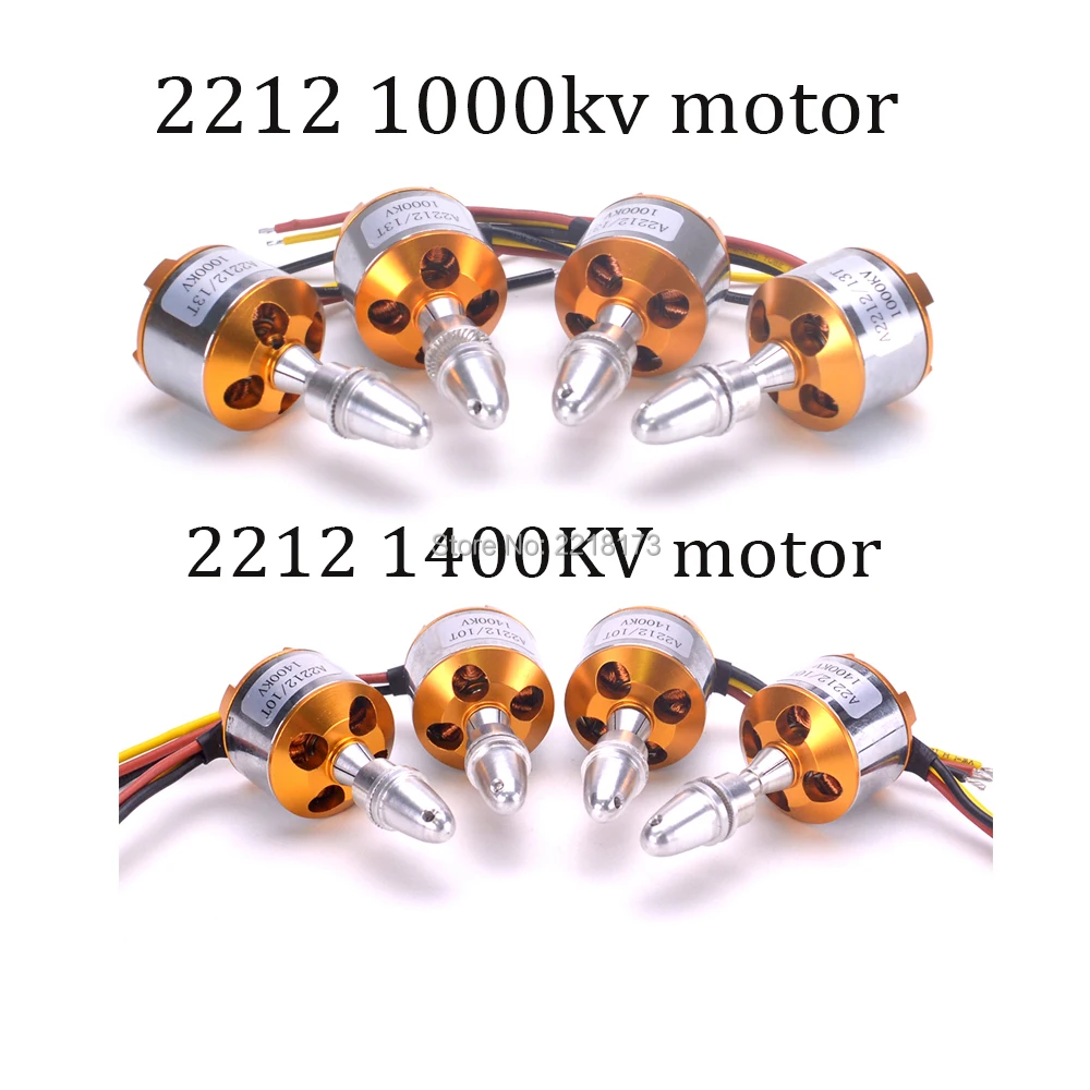 

XXD 2212 1000KV / 1400KV Brushless Outrunner Motor 2-3S For RC F450 450mm FPV Quadcopter 4pcs