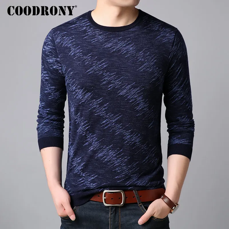 

COODRONY Sweater Men Clothes 2018 Autumn Winter New Arrival Soft Warm Pullover Casual O-Neck Knitted Cashmere Wool Sweaters 8263