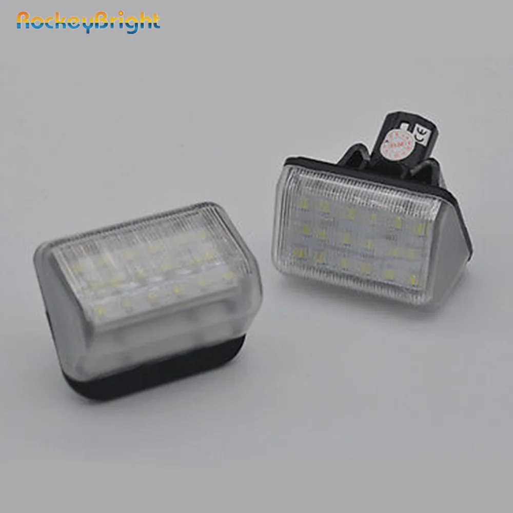 

Rockeybright 2Pcs License Plate Lamp Light for Mazda CX-5 12V 18 LEDs rear light for Mazda 6 motorcycle led license plate lights