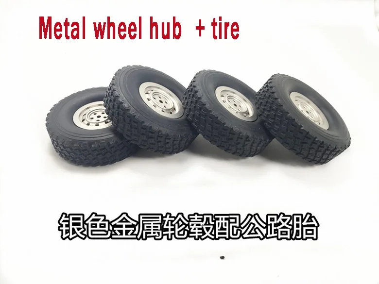 

MN Model 1:12 D90 D91 MN-96 RC car spare parts Modified accessories upgrade metal wheel hub + road tire