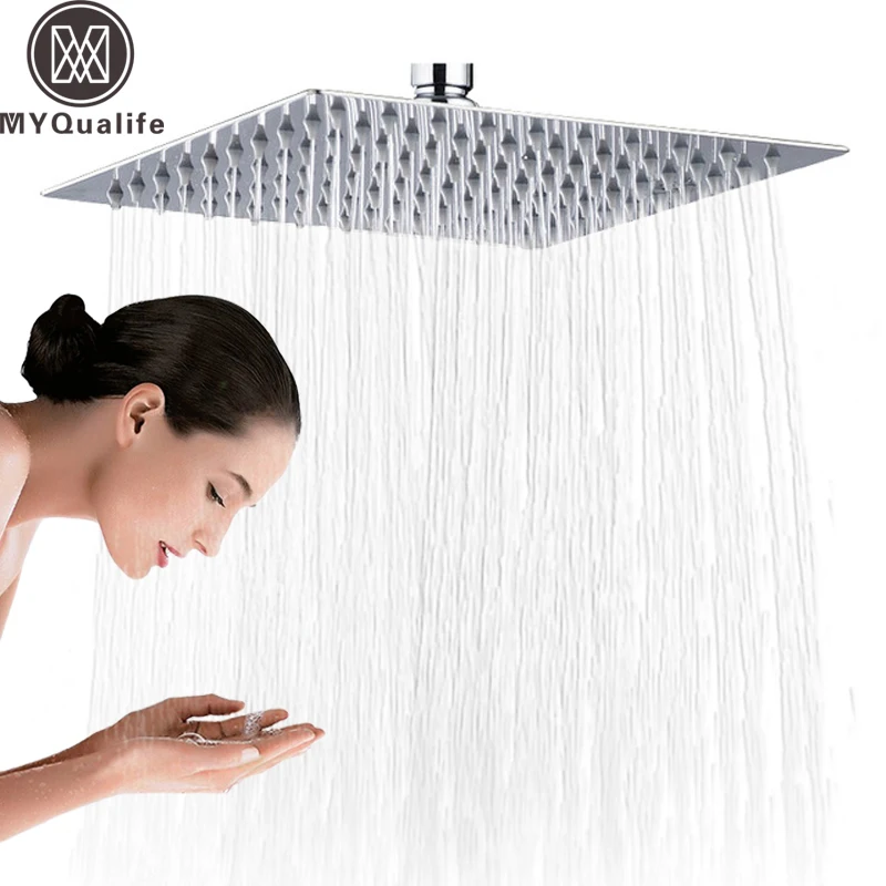 Buy Chrome 16 inch Square Rainfall Shower Head
