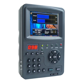 

KPT 968G Digital Satellite finder Meter 3.5 TFT LED DVB-S2 DVB-S Sat Finder MPEG-4 1080P Full HD Portable Satfinder KPT-968G