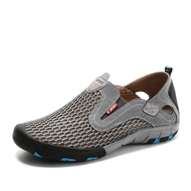 

Outdoor Breathable Men Running Shoes Slip On Man Sneakers Comfortable Road Walking Shoes Non Slip Summer Sports Athletic