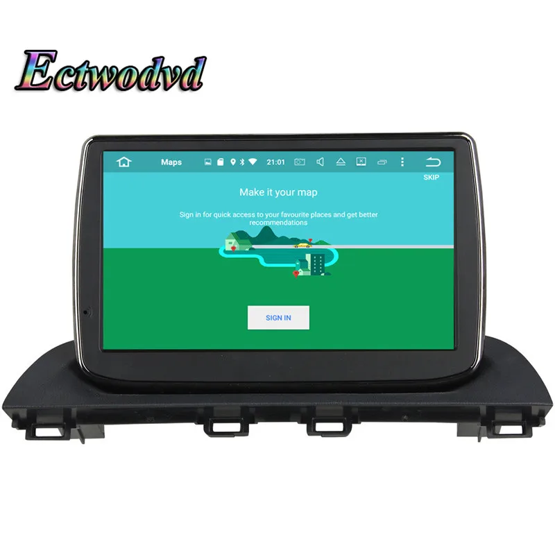 Top Ectwodvd Octa Core 4G RAM 64G ROM Android 9.0 Car Multimedia DVD Player GPS HeadUnit For Mazda 3 Axela 2014 2015 2016- 0