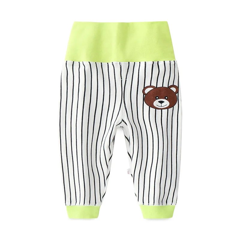 Unini-yun/брендовые Хлопковые Штаны для малышей штаны для маленьких мальчиков и девочек Повседневные детские штаны детская одежда штанишки для новорожденных с высокой талией