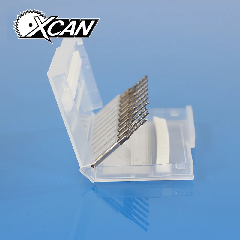 

XCAN 10pcs 1.4mm Millinging Cutters Kit for Engraving Milling MachinePCB Carbide Tools CNC Cutting Bits