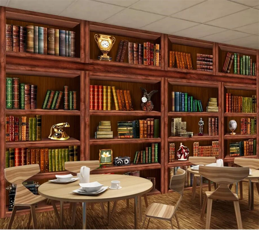 3D-обои на заказ wellyu Настенные обои для гостиной книжной полки книжного шкафа