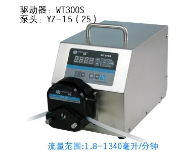 

WT300S YZ25 Lab Food Industrial Basic Speed Variable Peristaltic Filling Dosing Pump 50-990ml/min