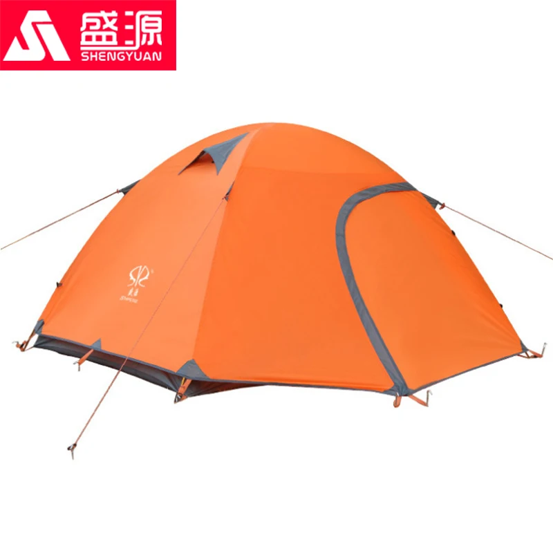 

4 Person Beach Aluminum Pole Camping Tent Ultralight Waterproof Double Door Double Layer 4 Season Beach Tent
