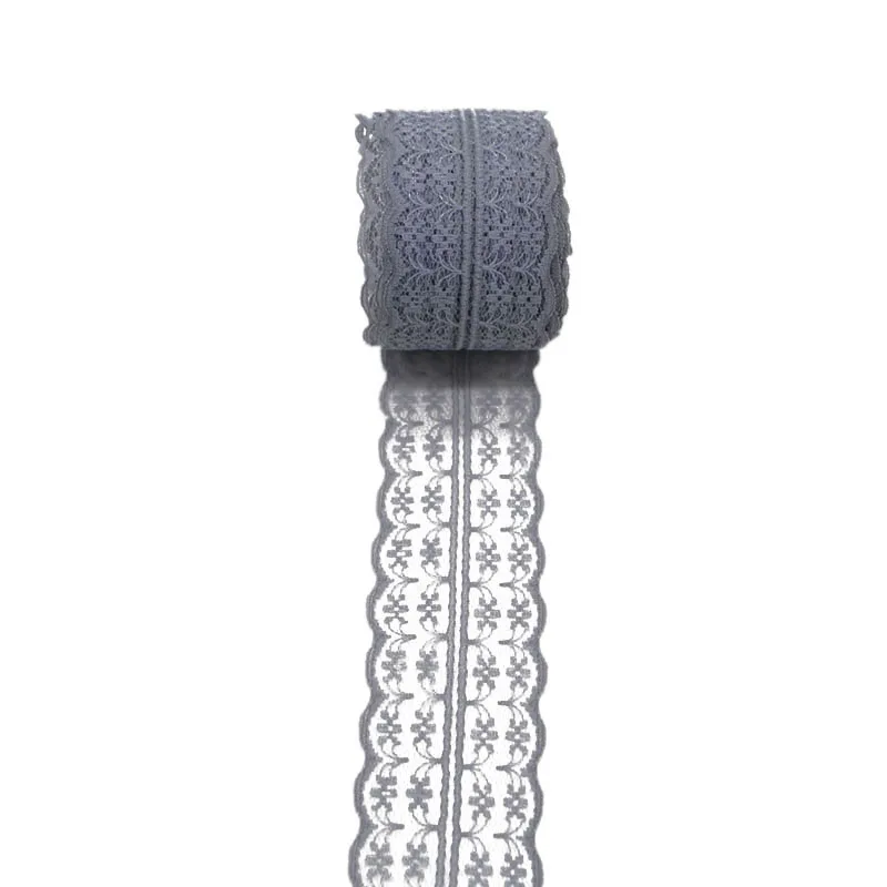 45 мм* 10 м кружева кружевные ленты с отделкой Ткань Вышивка одежды аксессуары для шитья DIY ремесла свадебные принадлежности - Цвет: gray