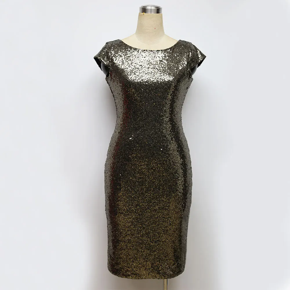 Sexy Club Deep V Back Sequin Summer Woman Dress Sleeveless O-Neck Back Slit Sheath Bodycon Women's Party Dresses vestidos mujer Sexy Club Deep V Back Sequin Summer Woman Dress Sleeveless O-Neck Back Slit Sheath Bodycon Women's Party Dresses vestidos mujer