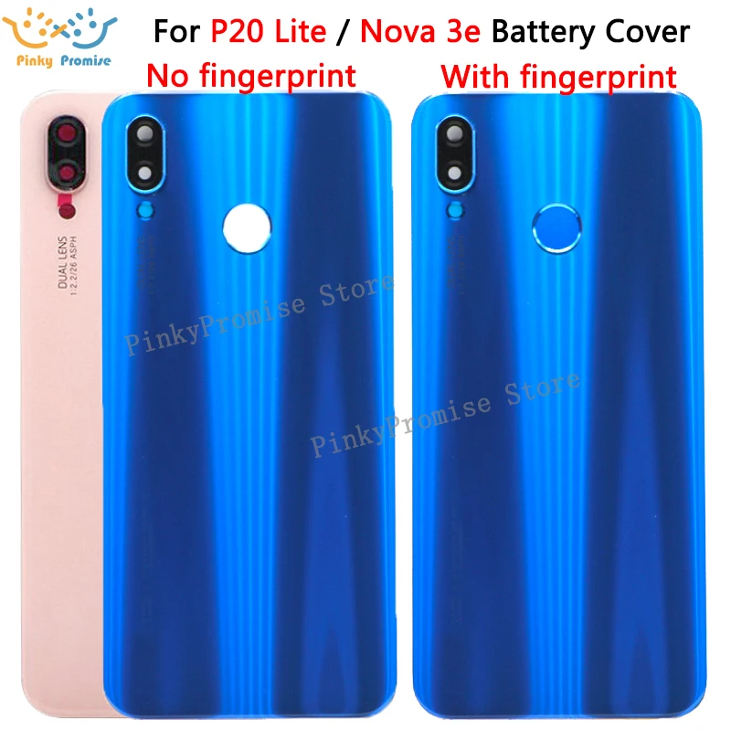 Задняя стеклянная крышка батарейного отсека для Huawei Nova 3e P20 Lite задняя корпуса