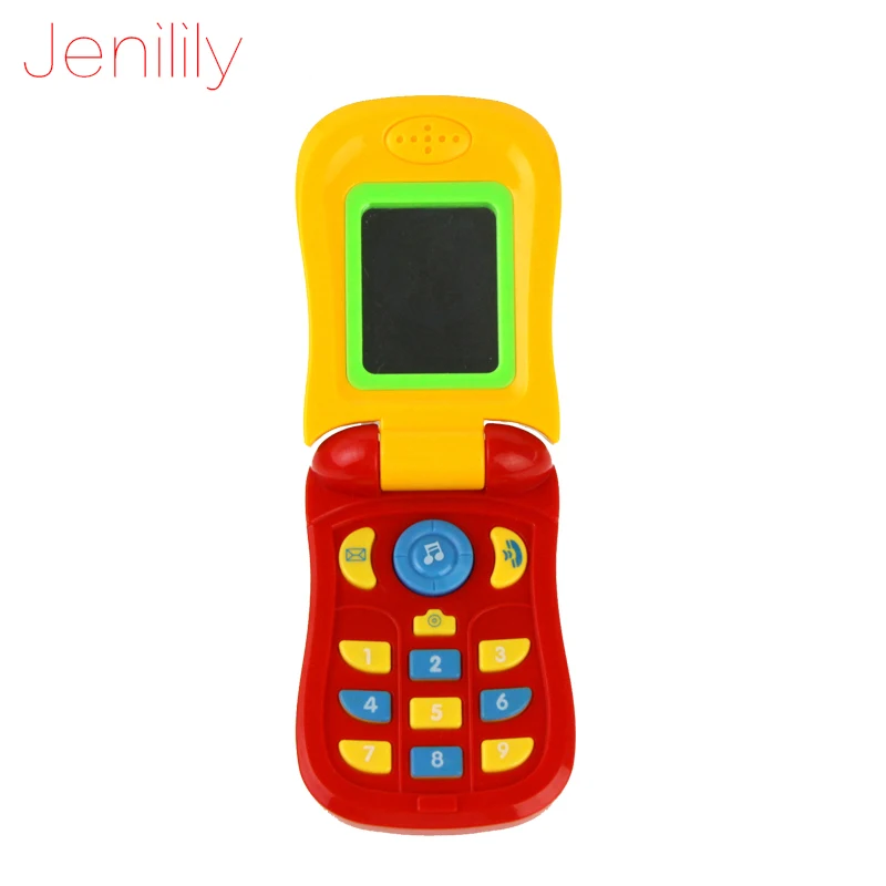 

Jenilily 1003 Funny Flip phone toy Baby Learning Study Musical Sound phone Educational Toy mobile phone electric toy for kid