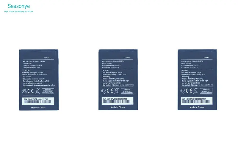 Seasonye 3pcs/lot 1700mAh / 5.55Wh LENNY2 Lenny2 Replacement Battery For Wiko LENNY 2 Batterie Bateria Batterij | Мобильные телефоны