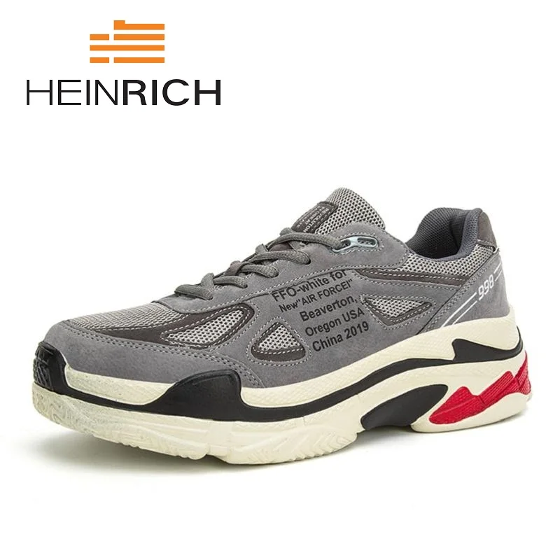 

HEINRICH Men Casual Shoes Summer Breathable Lace Up Shoes For Adult Sneakers Top Brand Men Large Size Sapato Masculino